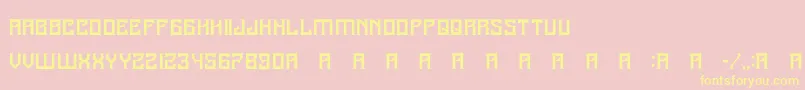 A25Kamadjaja Font – Yellow Fonts on Pink Background