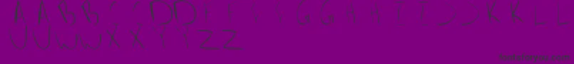 Jackattack Font – Black Fonts on Purple Background