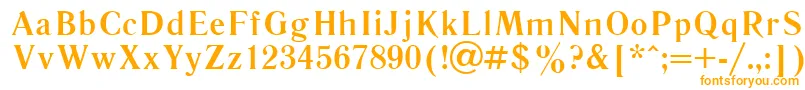 Шрифт Literbol – оранжевые шрифты на белом фоне