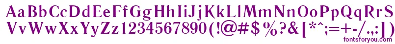 Literbol Font – Purple Fonts on White Background