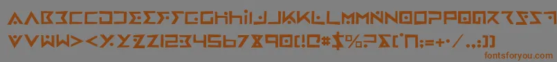 IronCobraRough Font – Brown Fonts on Gray Background