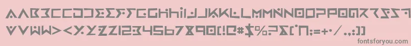 fuente IronCobraRough – Fuentes Grises Sobre Fondo Rosa