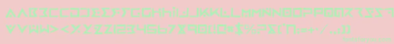 IronCobraRough Font – Green Fonts on Pink Background