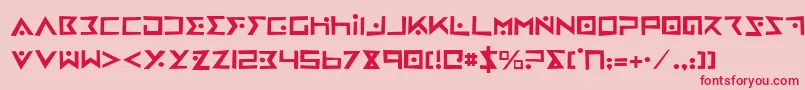IronCobraRough Font – Red Fonts on Pink Background