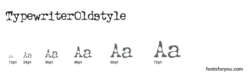 TypewriterOldstyle Font Sizes