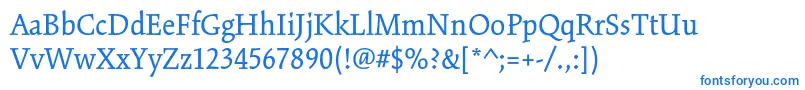 KinesisstdRegular Font – Blue Fonts on White Background