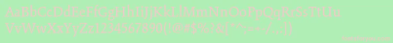 KinesisstdRegular Font – Pink Fonts on Green Background