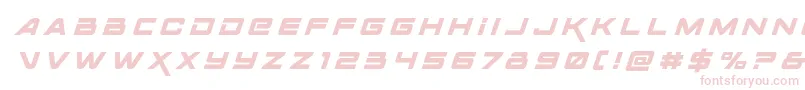 Шрифт Spacerangertitleital – розовые шрифты на белом фоне