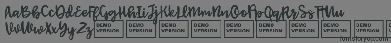 JenthillDemo Font – Black Fonts on Gray Background