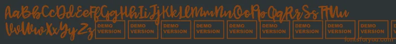 JenthillDemo Font – Brown Fonts on Black Background