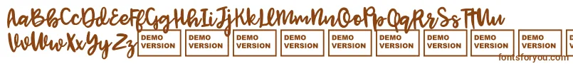 JenthillDemo Font – Brown Fonts on White Background