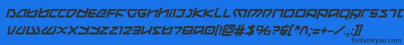 Koboldbi Font – Black Fonts on Blue Background