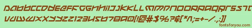 Koboldbi Font – Brown Fonts on Green Background