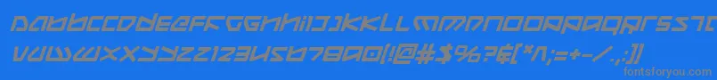 Koboldbi Font – Gray Fonts on Blue Background