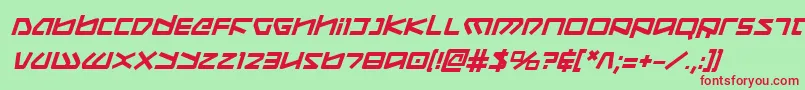 Koboldbi Font – Red Fonts on Green Background