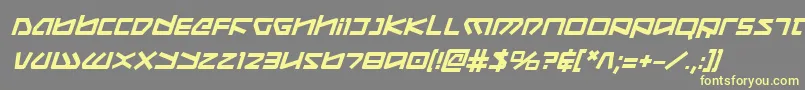 Koboldbi Font – Yellow Fonts on Gray Background