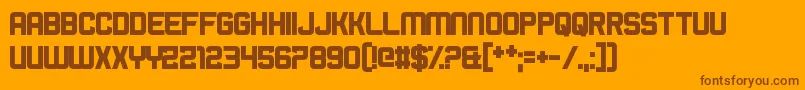 BromineCocktail Font – Brown Fonts on Orange Background