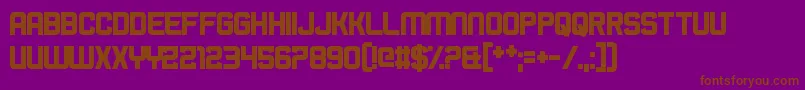 BromineCocktail Font – Brown Fonts on Purple Background
