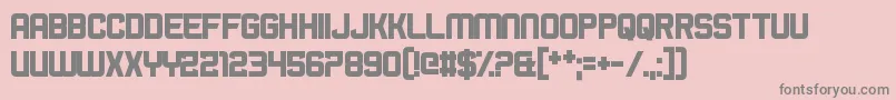 BromineCocktail-Schriftart – Graue Schriften auf rosa Hintergrund