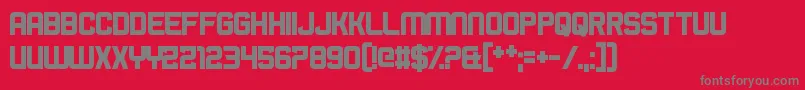 BromineCocktail Font – Gray Fonts on Red Background