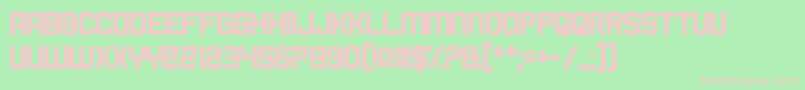 BromineCocktail Font – Pink Fonts on Green Background