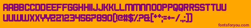 BromineCocktail Font – Purple Fonts on Orange Background