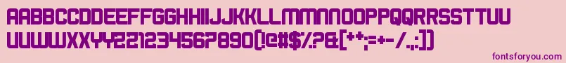 BromineCocktail Font – Purple Fonts on Pink Background