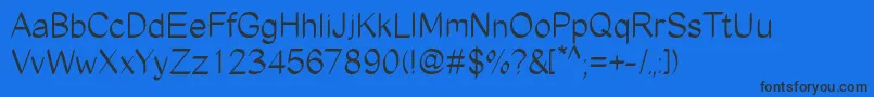 EdgyMarker Font – Black Fonts on Blue Background