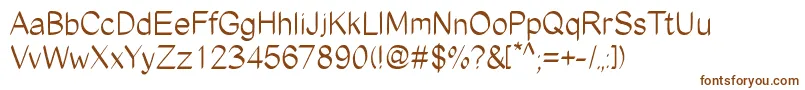 Шрифт EdgyMarker – коричневые шрифты на белом фоне
