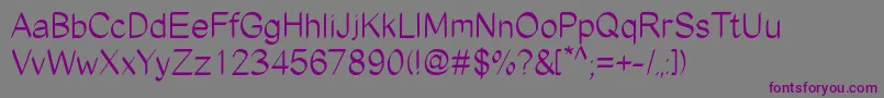 Шрифт EdgyMarker – фиолетовые шрифты на сером фоне