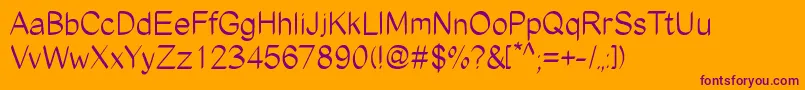 EdgyMarker Font – Purple Fonts on Orange Background