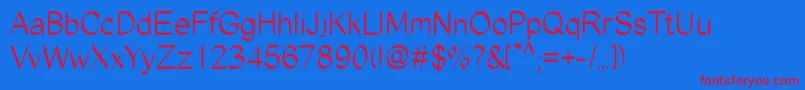 EdgyMarker Font – Red Fonts on Blue Background