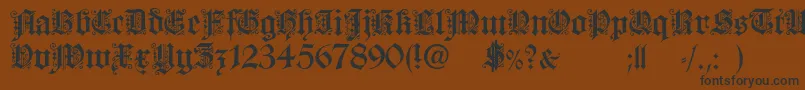 More about FortunaGothicFlorishc Font FortunaGothicFlorishc Font – Black Fonts on Brown Background