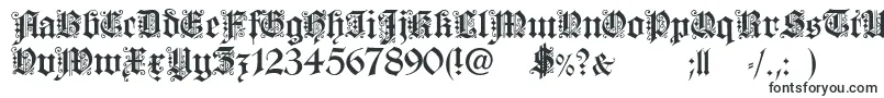Шрифт FortunaGothicFlorishc – шрифты для гербов