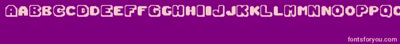 Babyjo Font – Pink Fonts on Purple Background