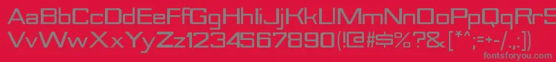 NesobriteseblRegular Font – Gray Fonts on Red Background