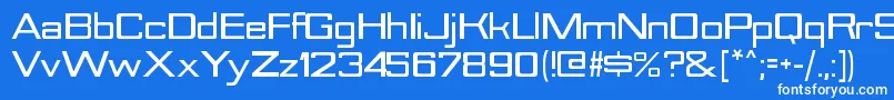 NesobriteseblRegular Font – White Fonts on Blue Background