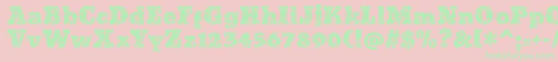 Więcej informacji o czcionce Icrack Czcionka Icrack – zielone czcionki na różowym tle