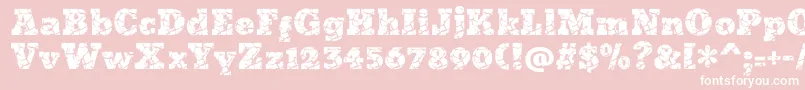 Icrack Font – White Fonts on Pink Background