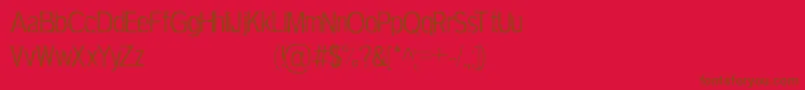 TerbiumPersonalUseOnly Font – Brown Fonts on Red Background