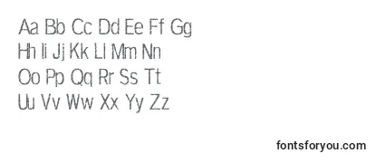 Schriftart TerbiumPersonalUseOnly