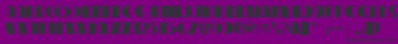 Conga Font – Black Fonts on Purple Background