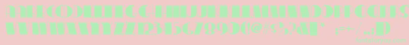 Conga Font – Green Fonts on Pink Background