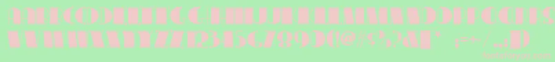 Conga Font – Pink Fonts on Green Background