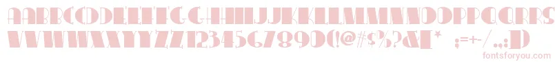 Conga Font – Pink Fonts on White Background