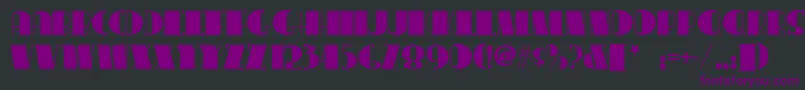 Conga Font – Purple Fonts on Black Background