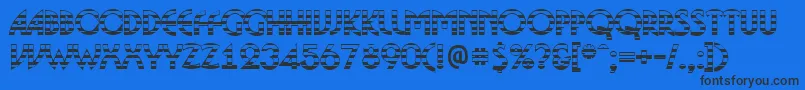 ABosanovagdstrBold Font – Black Fonts on Blue Background