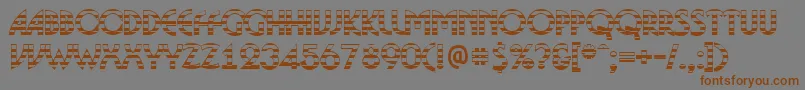 ABosanovagdstrBold Font – Brown Fonts on Gray Background