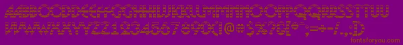 ABosanovagdstrBold Font – Brown Fonts on Purple Background