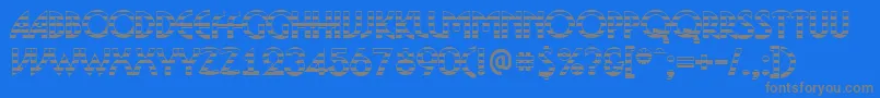 ABosanovagdstrBold Font – Gray Fonts on Blue Background